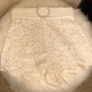 Zimmermann HighTide White Lace Short sz 0P NWOT